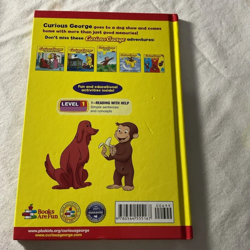 Curious George 5 Reader Book Lot Children's Level 1 Hardcover Readers